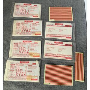 Vintage Railroad Roman Alphabet Decal Set 1/6" #4 For Model Trains & Cars Decora